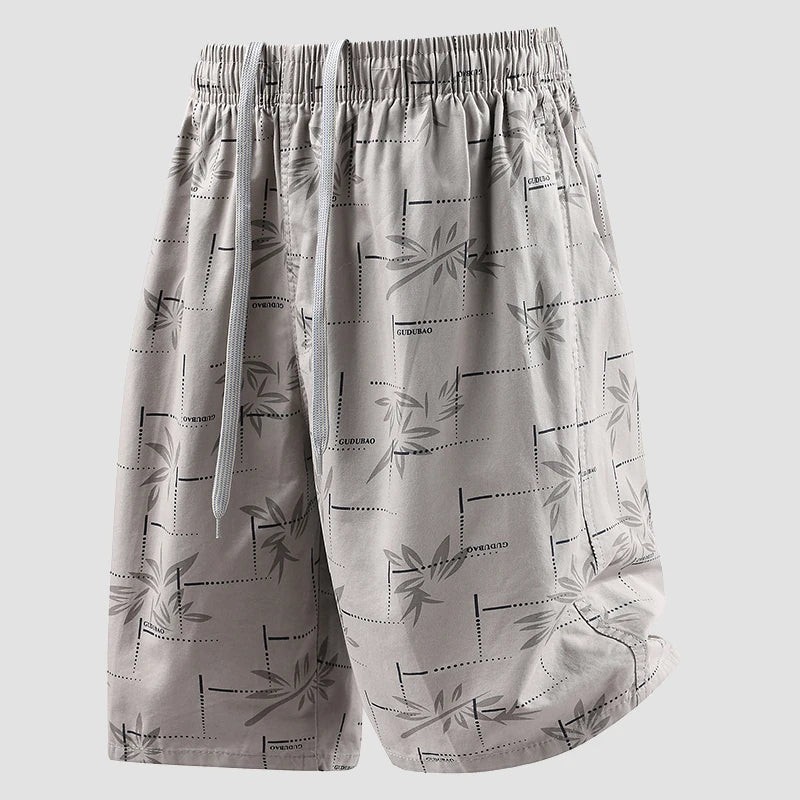 Men's Baggy Shorts Lightweight Cotton Casual Elastic Waist Drawstring Y2K Shorts Loose Fit Travel Beach Running Gym Shorts