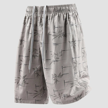 Men's Baggy Shorts Lightweight Cotton Casual Elastic Waist Drawstring Y2K Shorts Loose Fit Travel Beach Running Gym Shorts