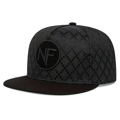 Unisex NF Letter Embroidery Hip-Hop Hats Spring and Autumn Outdoor Adjustable Casual Baseball Caps Sunscreen Hat