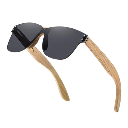 Eco-Friendly Retro Oak Sunglasses UV400 Wooden Sunglasses for Men and Women Universal Fashion Anti-Blue Lens 8031