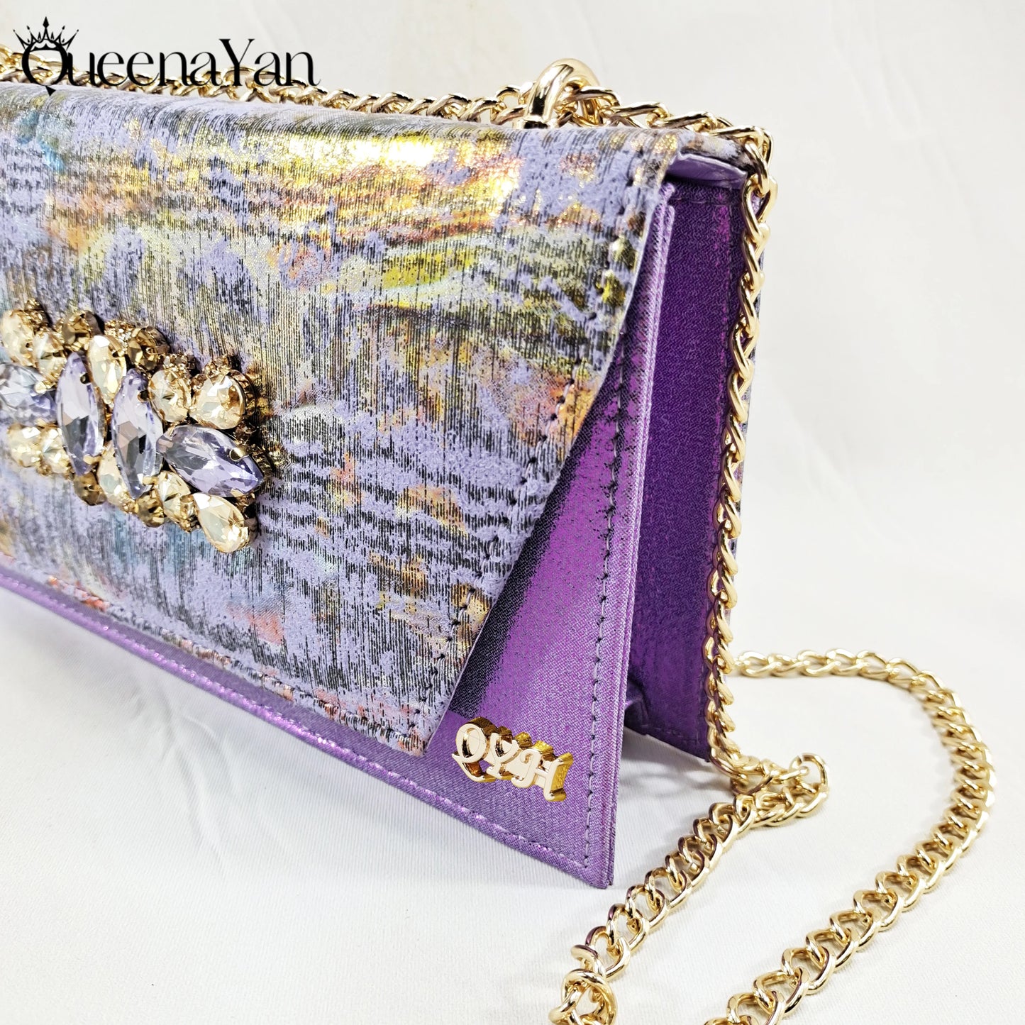 New Women High-Heel Shoes Elegant Wine Rhinestone Metallic Diamond Accents Paired with Match Handbag Exquisite Special-Material