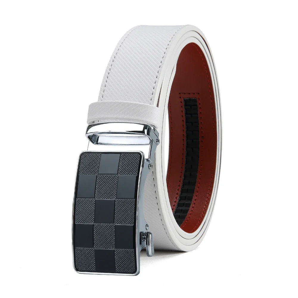 Men's Belt Metal Automatic Buckle Branded Belt Men's High-quality Genuine Leather Luxury Plus Size Men's Branded Belt