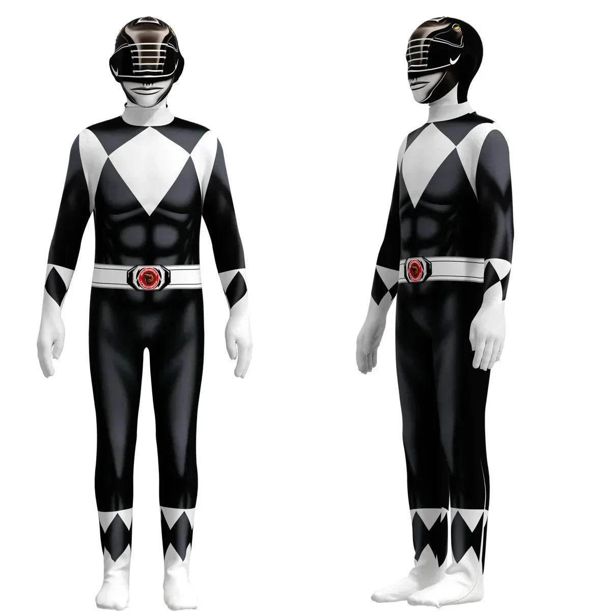 Fantasia Power Samurai Morpher Mighty Morphin Rangers Cosplay Costume Superhero Mask Kids Carnival Party Jumpsuit Zentai Suit