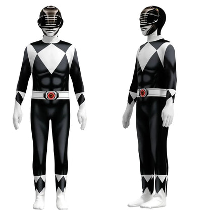Fantasia Power Samurai Morpher Mighty Morphin Rangers Cosplay Costume Superhero Mask Kids Carnival Party Jumpsuit Zentai Suit