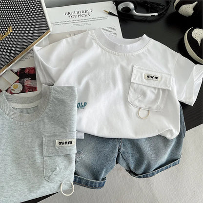 New Summer Infant Boys Clothing For Children Casual T-Shirt Shorts 2Pcs/Set Toddler Baby Girl Clothes Costume Kids Tracksuits
