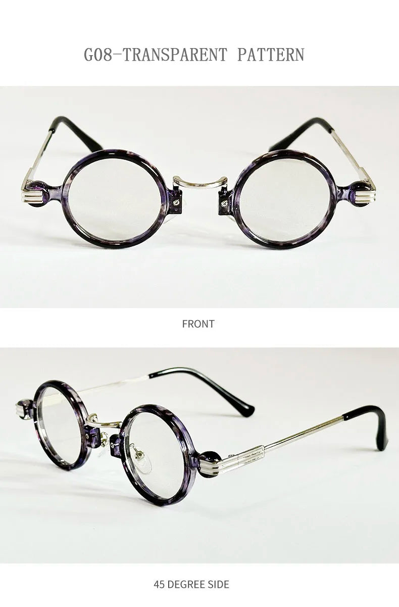 Small Round Punk Sunglass Men Vintage Vacation Steampunk Sunglasses Women Trendy Retro Fashion Glasses Gafas De Sol Hombre Vasos