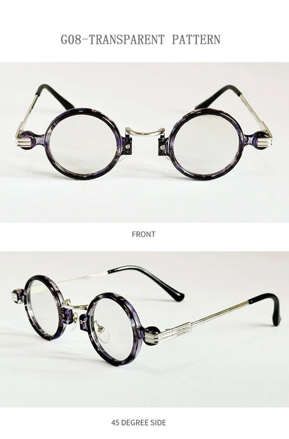 Small Round Punk Sunglass Men Vintage Vacation Steampunk Sunglasses Women Trendy Retro Fashion Glasses Gafas De Sol Hombre Vasos
