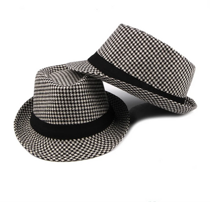 Spring Summer Wool Wedding Hat for Mid-Aged Men Couple Fashion Autumn Winter Party Plaid Luxury Design Jazz Hat Fedora Hat Women