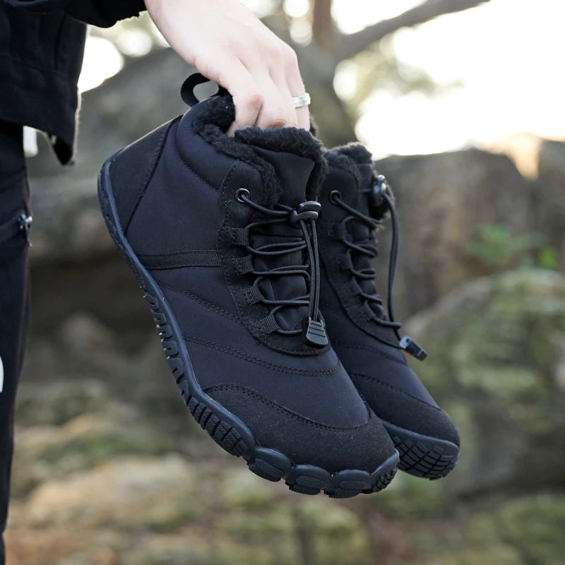 VENOCON PINGKEE Wide ToeBox Barefoot Casual Shoes Men Women Minimalist Winter Snow Thermal Feet Boots Sneakers Footwear Man