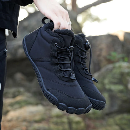 VENOCON PINGKEE Wide ToeBox Barefoot Casual Shoes Men Women Minimalist Winter Snow Thermal Feet Boots Sneakers Footwear Man