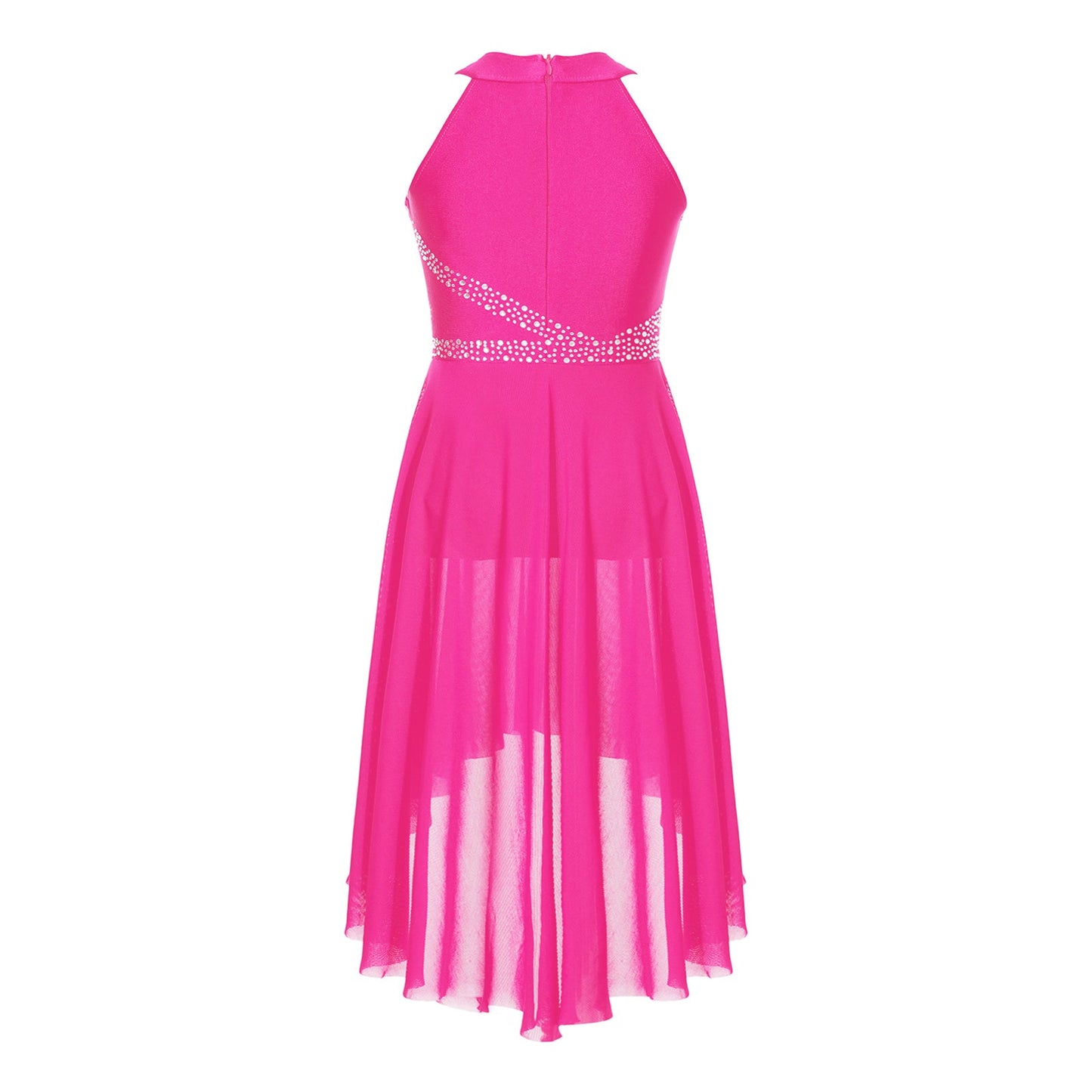 Toddler Girls Rhythmic Gymnastics Ballet Lyrical Contemporary Dance Costume Rhinestone Leotard Skating Jersey Tango Dresses