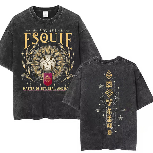 Clair Obscur Expedition 33 Cotton Gift New Design Game Fans Clothes T-shirts for Men Merch T-Shirt Vintage Wash Gamer Tops