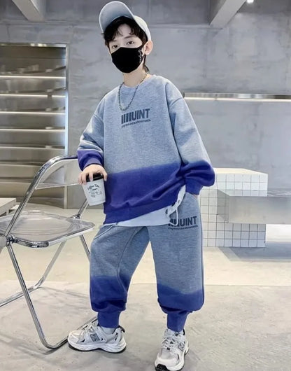 Sweatshirt Set Print Boy Autumn Winter Korean Kids Clothes 2025 Children's Boy's Clothing Child Boys Sets Costume Outfit 4 Years