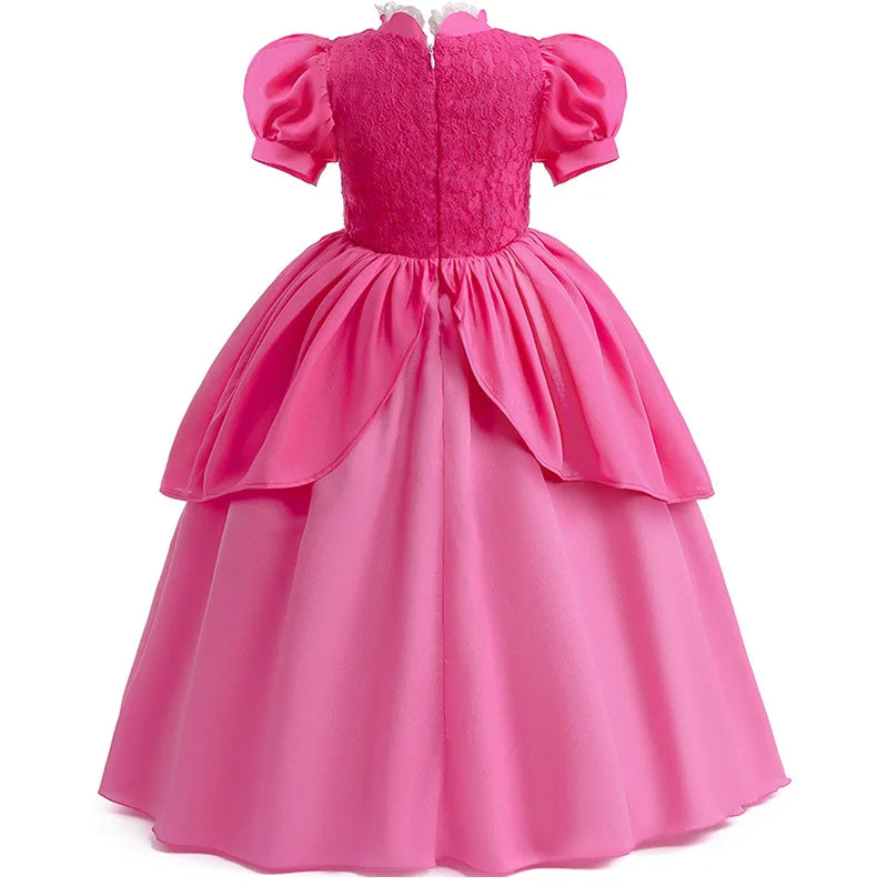 Kids Girl Princess Dress Cosplay Princess Costume Children's Birthday Carnival Dress Girls Party Dress Performance Costume