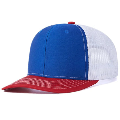 Hot Sale Unisex Cap Slight Curved Brim Style Trucker Hat  Men & Women Casual Outdoor Breathable Summer Cap