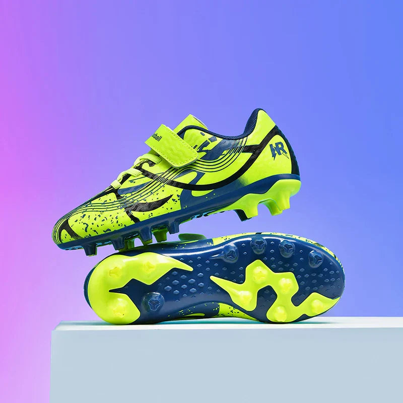 New Men Kids Professional Soccer Shoes Grass Boys Ultralight Football Boots Match Training Shoes Cleats Non-Slip Drop Shipping