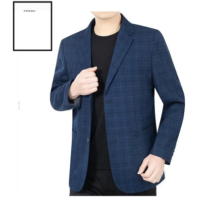 Brand Fashion Suits Blazer Mens Checked Spring Blazer for Men Stylish 2026 Autumn New in Suits Blazers Men Clothing