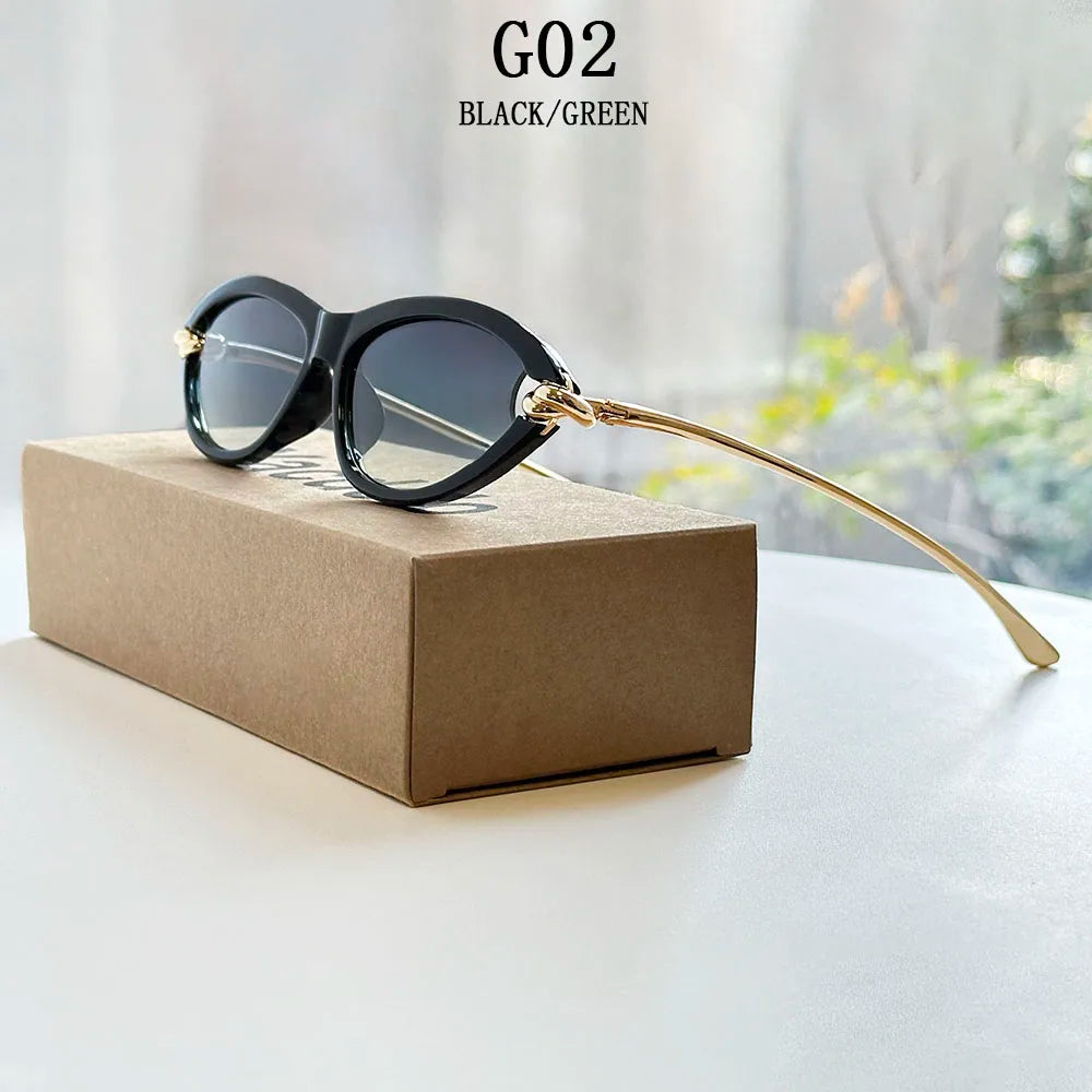 Designer Cat Eye Sunglasses Women Trendy 2026 Fashion Glasses Vacation Shades Luxe  Lunette Soleil Femme Lentes De Sol Mujer Sun