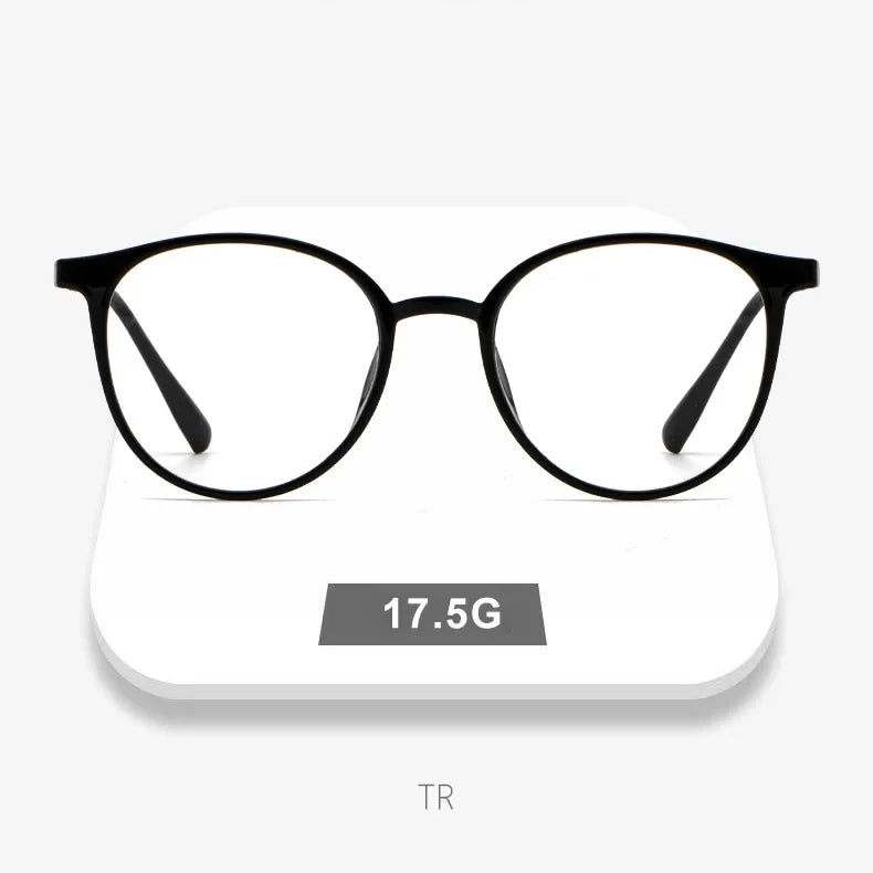 Magnetic Clip On Glasses Women Driving Polarised Round Pink Optical Myopia Eyewear Men Custom Prescription Glasses 2240
