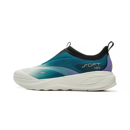 Men's SOFT GO 2 Walking Shoes COMFOAM Slip-on Soft Thick Heel LiNing Comfortable Wearable Sports Casual Shoes AGLV005