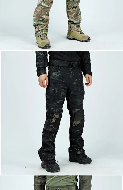 Waterproof Cargo Pant Man Tactical Pants Military Training Combat Trousers Multi Pockets Wear-Resistant Men Pants Outdoor Hiking