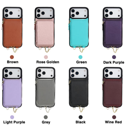 2 in 1 Detachable Crossbody Magnetic Cards Solt Wallet Leather Case For iPhone 17 Pro Max 16 Plus 15 14 13 12 Shockproof Cover