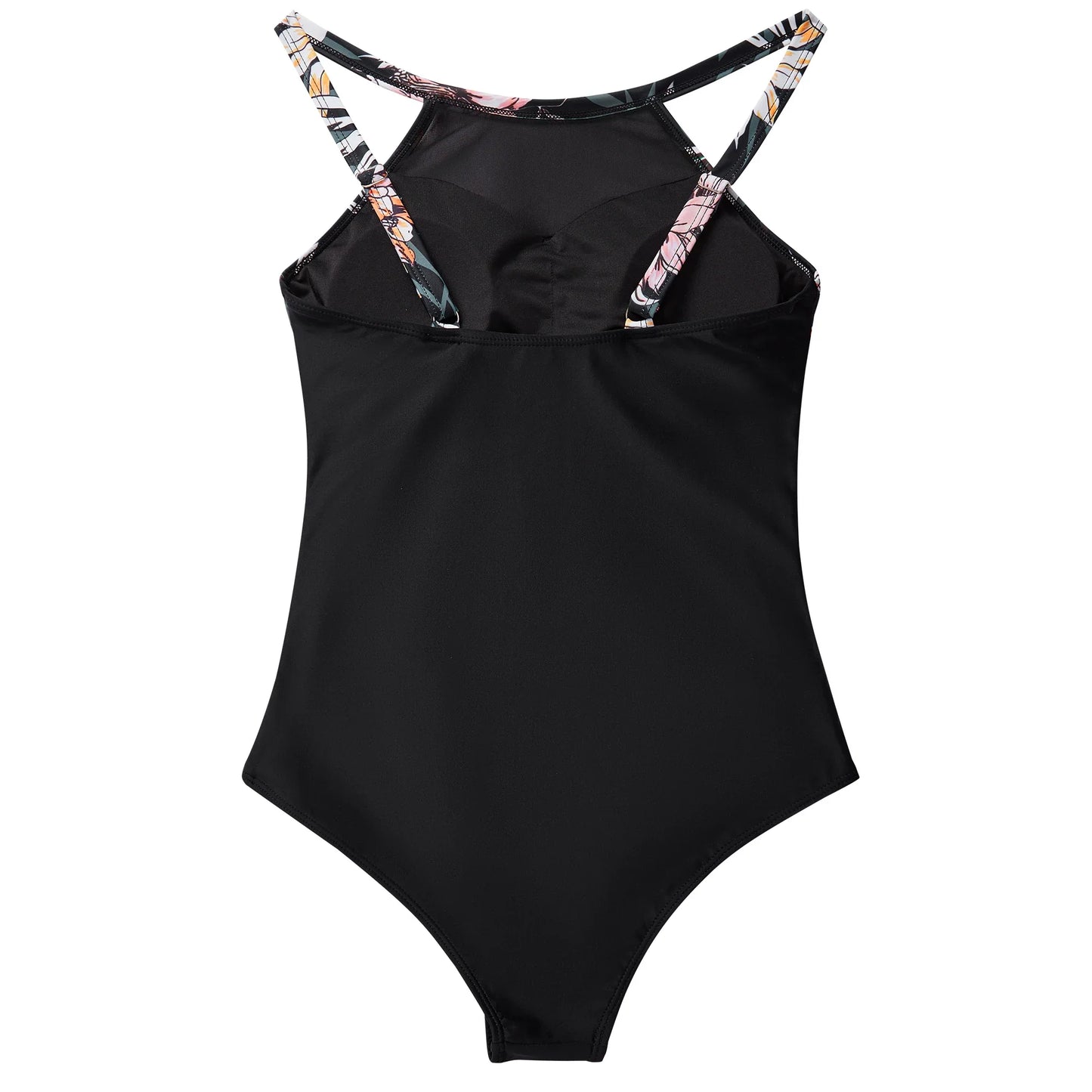 XL Size One Piece Swimsuit Women Mesh Hollow Out Swimwear For Women Solid Padded Push Up Plus Size Summer Bathing Suits Female