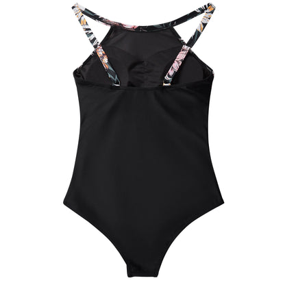 XL Size One Piece Swimsuit Women Mesh Hollow Out Swimwear For Women Solid Padded Push Up Plus Size Summer Bathing Suits Female