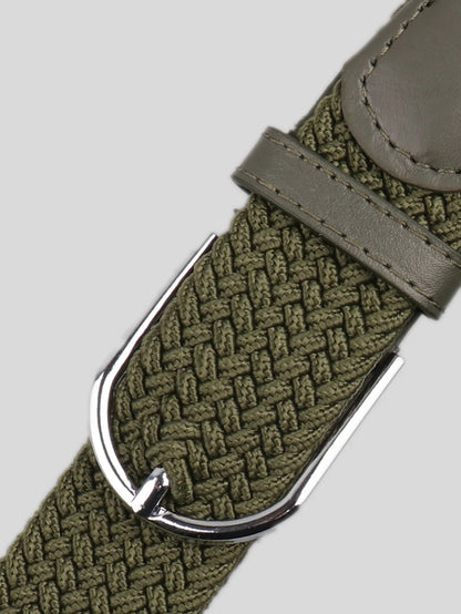 A casual, versatile multi-color elastic band for women, a retro-style belt suitable for both men and young people, a woven belt