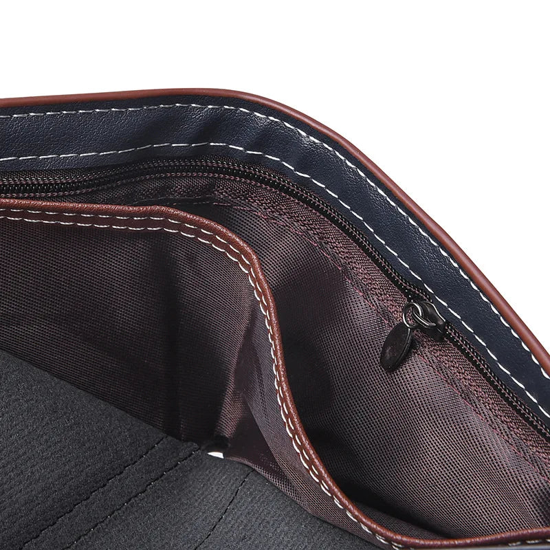 New PU Leather Men's Short Wallet Two Fold Design, Black/Coffee Retro Style, Coin Purse with ID Card Holder, Suitable for Men