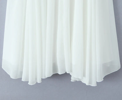 2025 BOHO Women White Big Backless Sling Dress O Neck Back Zipper Loose Swing Mini Short Dresses Holiday Robe