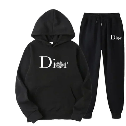 New Men's Fashion Fitness Outdoor Jogging and Casual Sets, Autumn Two-piece Long-sleeved Sweatshirts and Sweatpants for Men