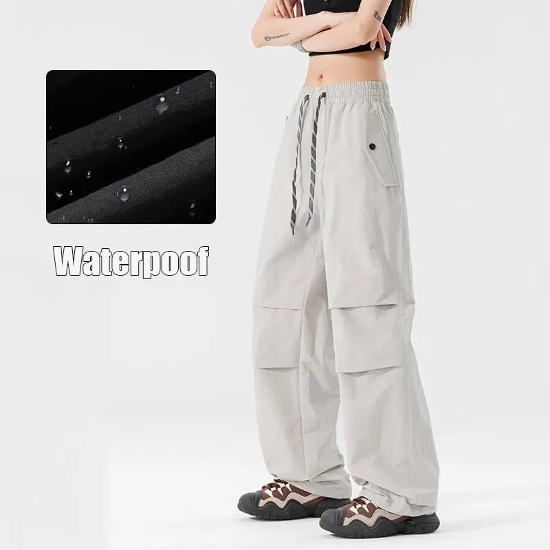 Summer Women Pant Outdoor Waterproof Hiking Pant Men Windproof Pant Adjustable Cuffs Cargo Trousers Lightweight Fishing Trousers