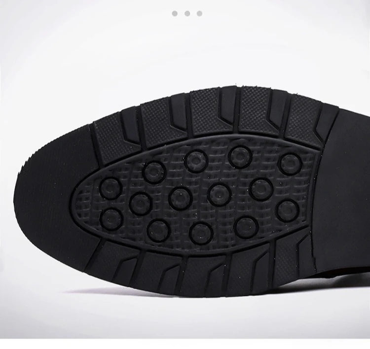 2026 New Designer Leather Shoes for Men Spring Autumn Business Casual Shoes Male Fashion Solid Color Wedding Shoe Man