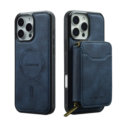 For Magsafe Magnetic Leather Phone Case for iPhone 16E 17 Air 16 15 Plus 14 13 12 11 Pro Max Wallet Card Holder Pocket Cover
