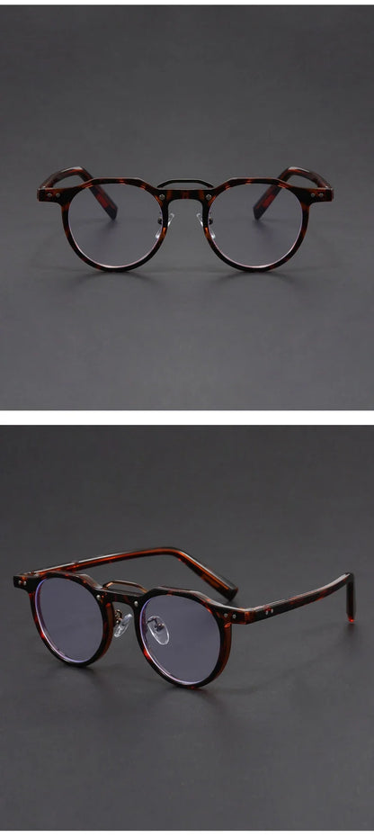 Personalized Retro Fashion New Design Men's Anti-blue Light Glasses Reading Glasses Can Be Customized Prescription 1028