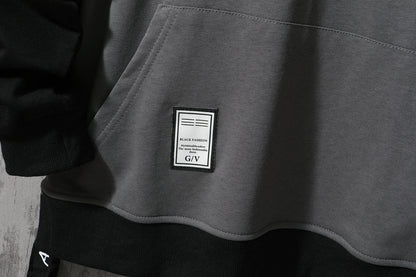 New Patchwork Hooded Sweatshirt Hip Hop Men Pullover Hoodies Streetwear Casual Fashion Clothes Colorblock Hoodie