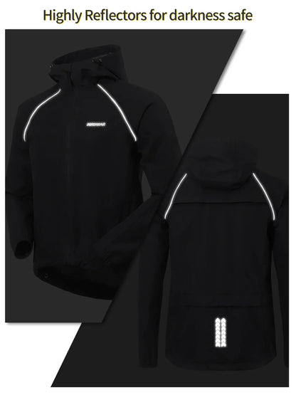 Waterproof Running Cycling Jacket for Men Breathable Bike Rain Jacket Bicycle Coat Clothing Windbreaker