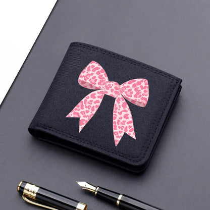 Horse Dragon Pattern Canvas Boy Girl Kids Wallet Black Card Holder Male Money Bag Bank Holder Short Purse Credit Card Case Bag