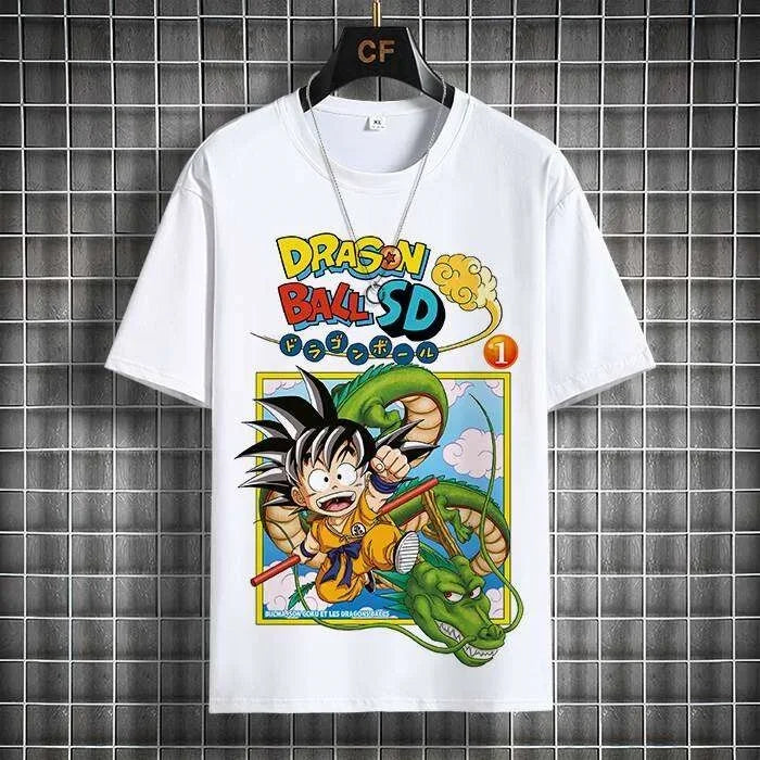 2026 Summer Dragon Ball Z Summer Trendy Short Sleeve Loose Fit T-Shirt Collaborative Release Bird Mountain Memorial Anime Goku