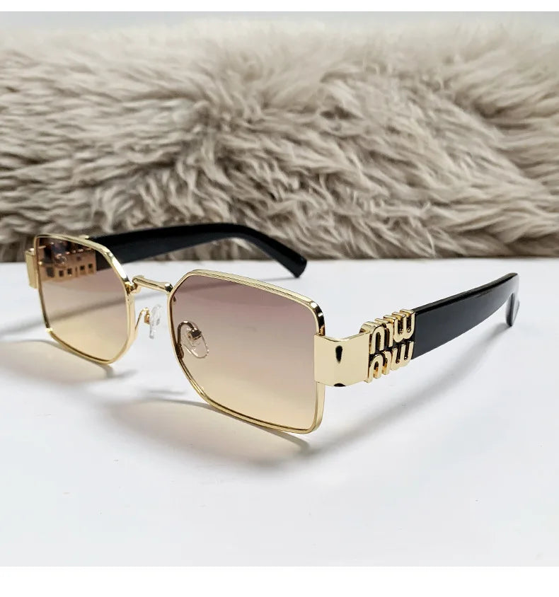 Metal Women's Sunglasses High Quality High Sense Trend Street Sun Glasses Girls Sunshade Glasses UV400
