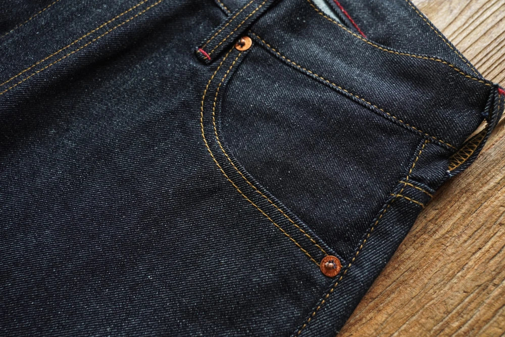 Summer Sanforized Selvedge Denim Jeans Cotton-ramie Men's Jeans Loose Fit High Rise 10oz