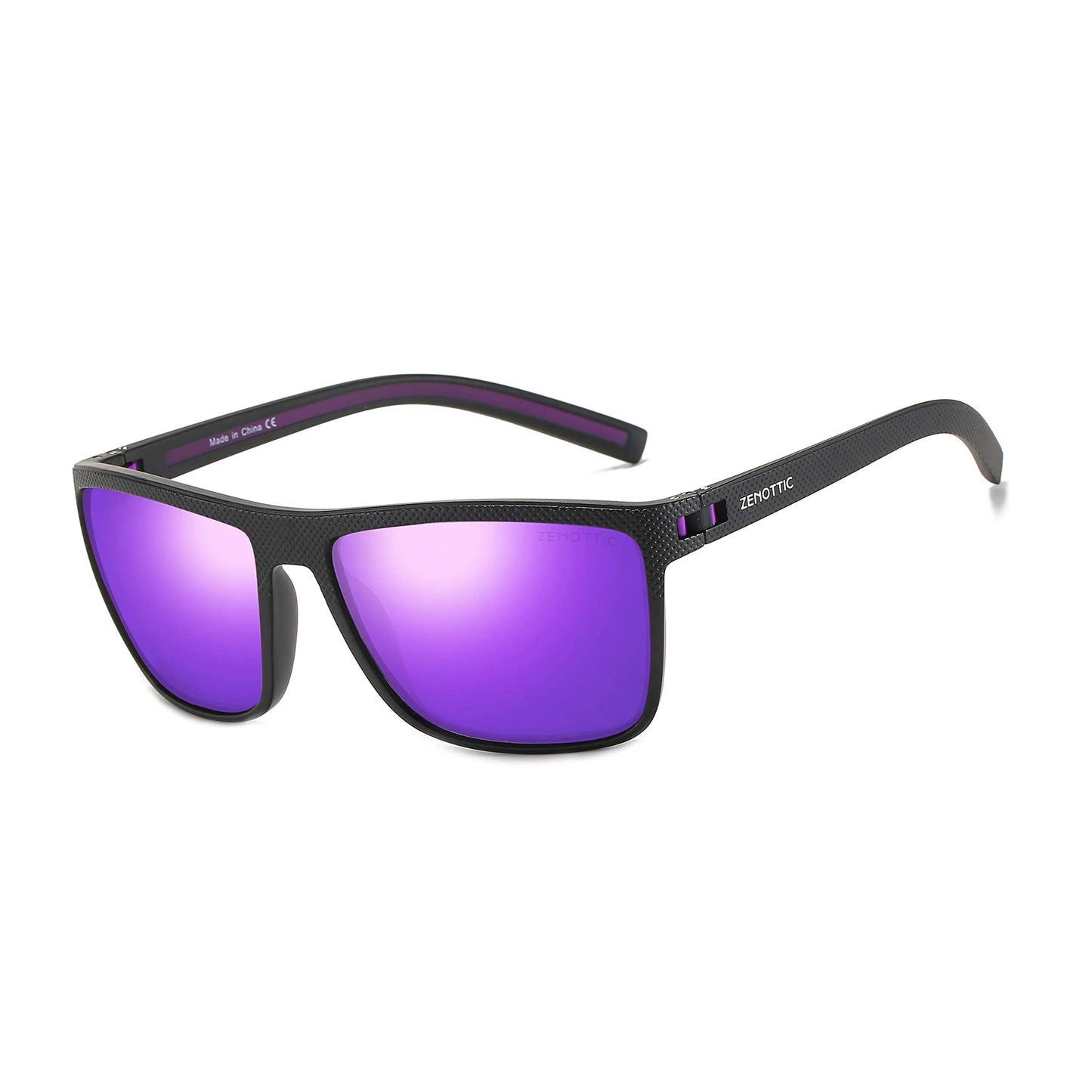 Polarized Sunglasses for Men Shades Lightweight TR90 Frame UV400 Protection Square Outdoor Trave Driving Sun Glasses