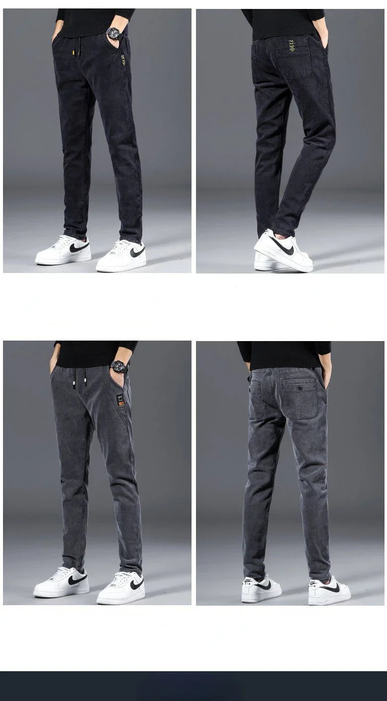 New Man Pants Hip Hop Harem Jeans Men Trousers Loose Joggers Denim Casual Sweatpants Korea Trousers Streetwear Men Clothing