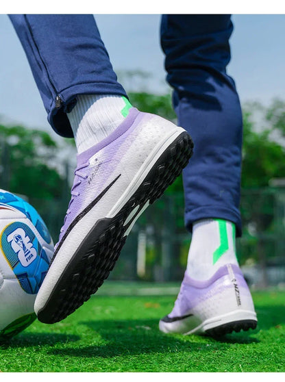 New Men Soccer Shoes Hot Sale Women Professional Football Boots Futsal Cleats Ultralight Unisex High-quality TF/FG Sneakers