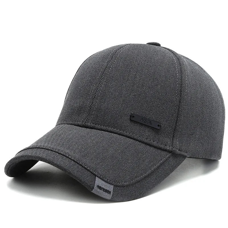 Unisex Hua Label Baseball Cap Hip Hop Adjustable Casual Hat Spring Autumn Outdoor Sunscreen Cap