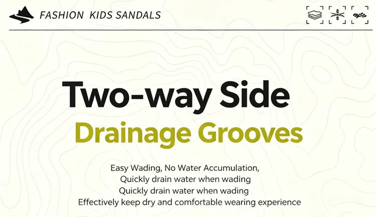 Kids Beach Water Sandals for Boys New Summer Girls Casual Shoes Closed Toe Anti-Collision Children Walking Sandials