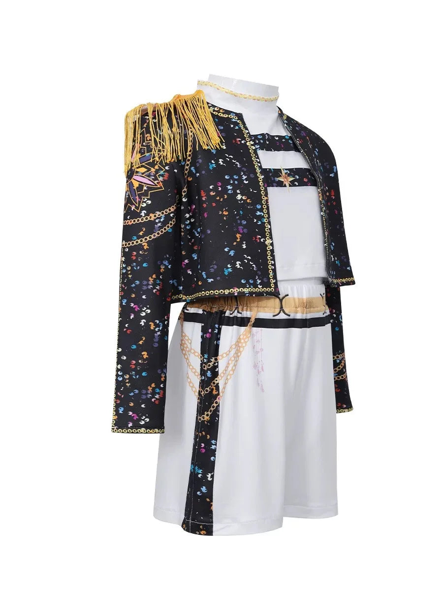 Girls Halloween Costume RUMI Cosplay Kpop Warrior Costume Christmas Clothes Idol Group Star Singing and Dancing Artist Suit