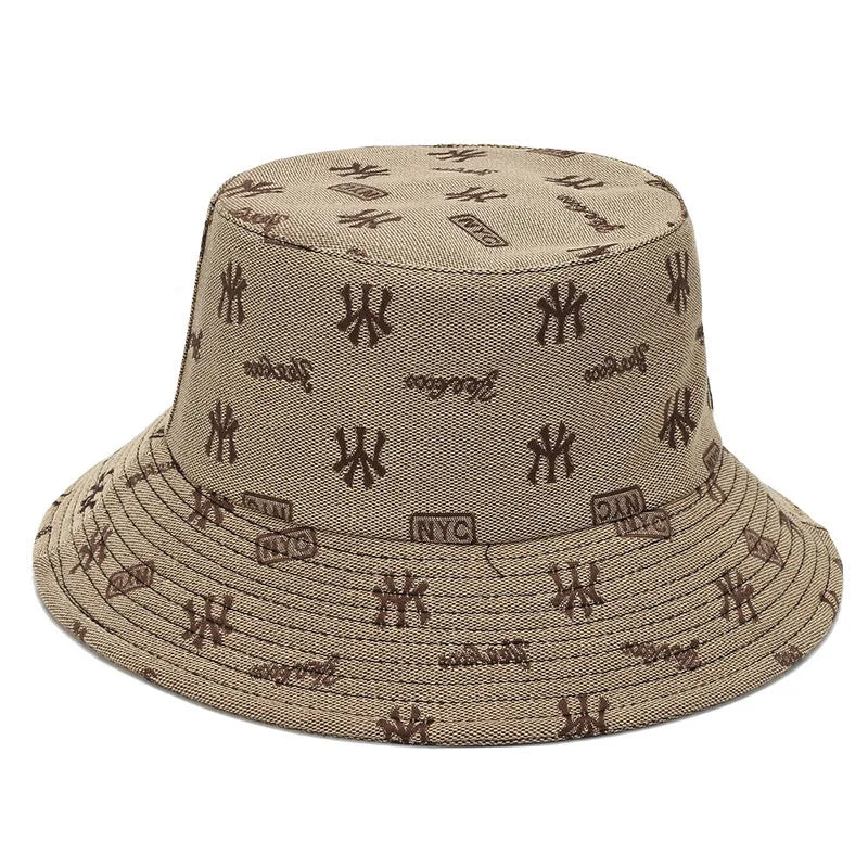 Unisex Letter Embroidery Fisherman Hat Women Summer Versatile Sunscreen Hats Sun Hat Men Trend Bucket Hats