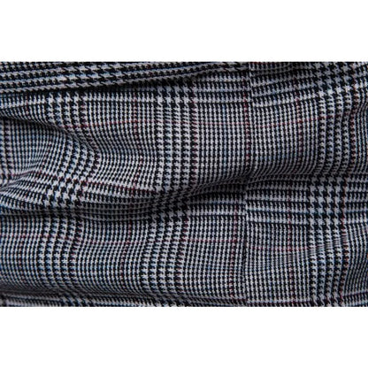 Men Vest Vintage Plaid Turn Down Collar Male Suit Vest Slim Double-breasted Sleeveless Business Casual Man Waistcoat